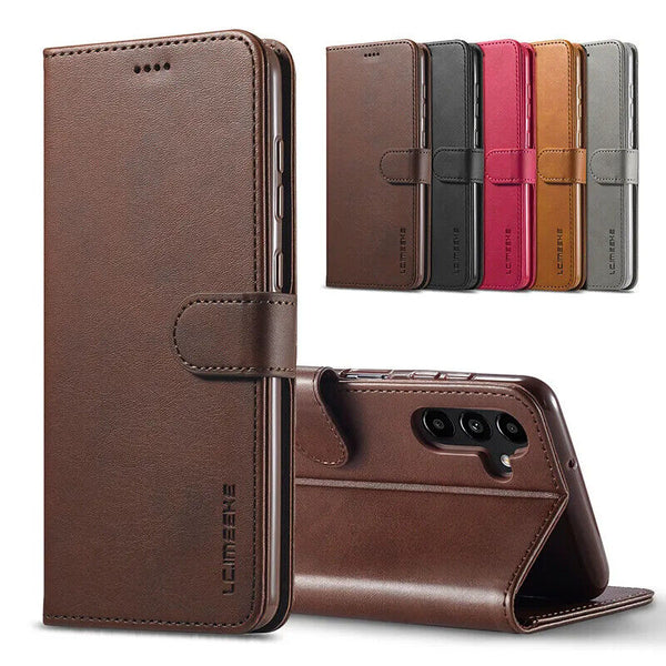 For Samsung Galaxy A15 5G Matte Leather Wallet Flip Phone Case Cover