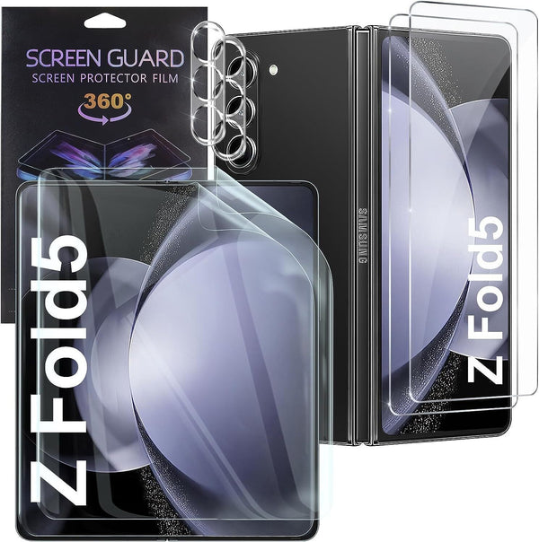 2+2+2 Pack Set For Samsung Galaxy Z Fold 5 5G Full Inner & Back Screen Protector