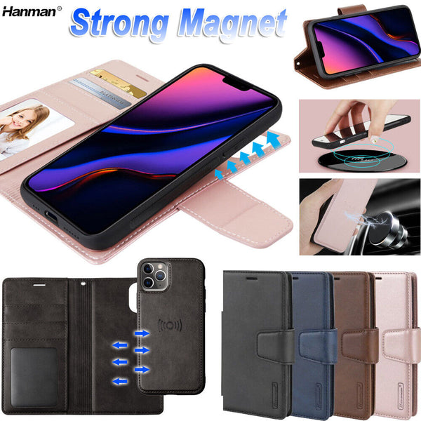 For Apple iPhone 15 2in1 Magnet Hanman Wallet Flip Case Cover