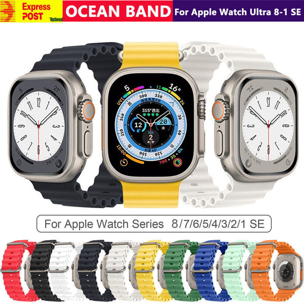 For Apple Watch Ocean Sport Strap iWatch Ultra Series 8 7 6 5 SE 38/40/41/42/44/45/49mm