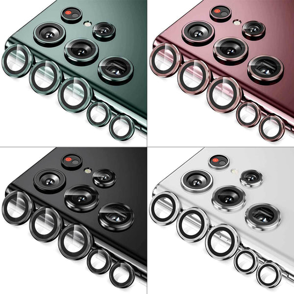 For Samsung Galaxy S23/ S23+/S23 Ultra Metal Individual Ring Lens Camera Glass Protector