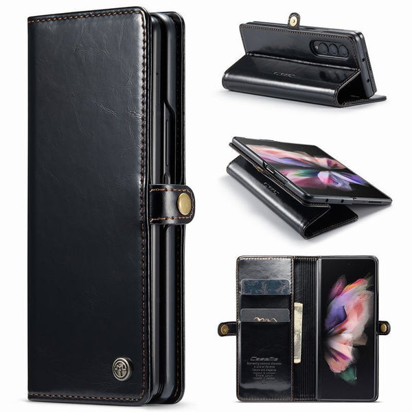 For Samsung Galaxy Z Fold 5 5G Luxury Magnetic Closure Wallet Flip case Cover