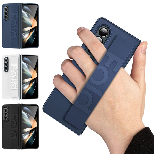 For Samsung Galaxy Z Fold 6 Silicone Grip Cover Shockproof Handle strap case