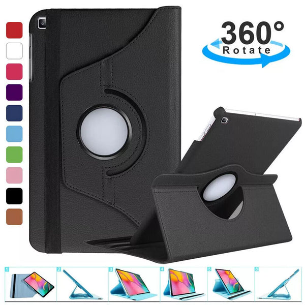 360 Rotate PU Leather Case Cover For Samsung Galaxy Tab A9+ 11" 2023 SM-X210 / X215