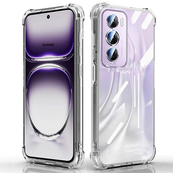 OPPO Reno12 Pro 5G Crystal Shock proof Flexible TPU Gel Soft Silicone Case