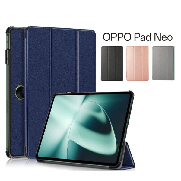 For New OPPO Pad Neo 11.4" Tablet Slim Leather Magnetic Folding Cover Flip Case