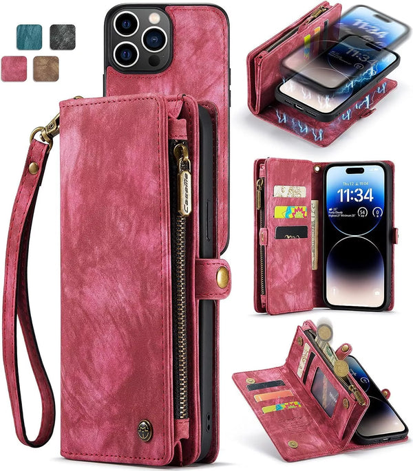 For Apple iPhone 16 Pro Max / iPhone 16 Pro / iPhone 16 Plus / iPhone 16 Purse Leather Wallet Flip Case Cover