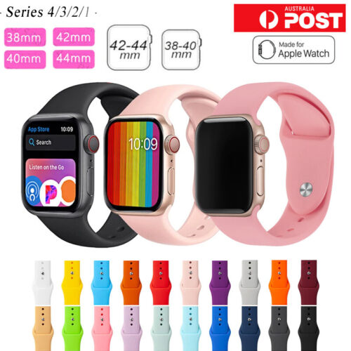 Sports Silicone Bracelet wrist band For Apple Watch 42-49 mm