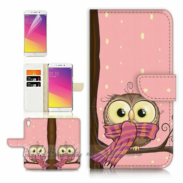 Owl TPU Phone Wallet Case Cover For Samsung Galaxy A42 5G - 21252