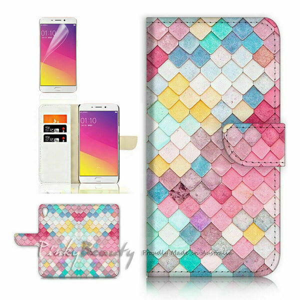 Ranibow Square TPU Phone Wallet Case Cover For Realme C3 - 21642