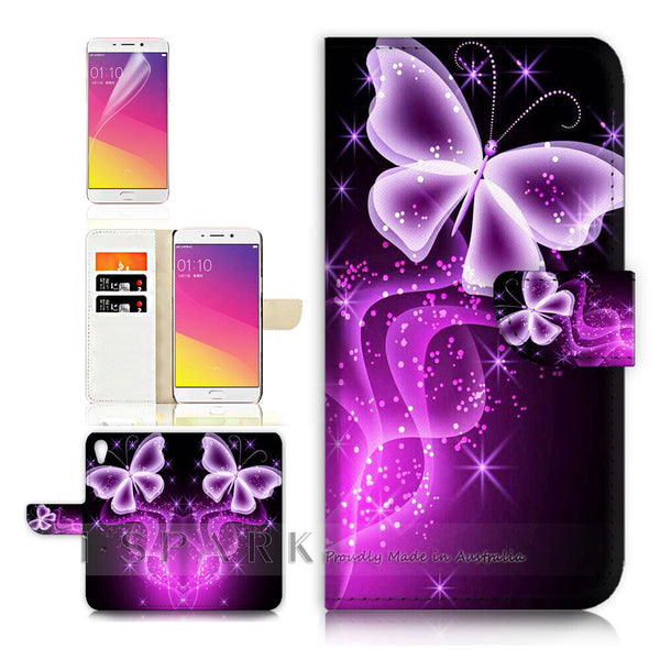 Butterfly TPU Phone Wallet Case Cover For New Google Pixel 4a 5G - 31044