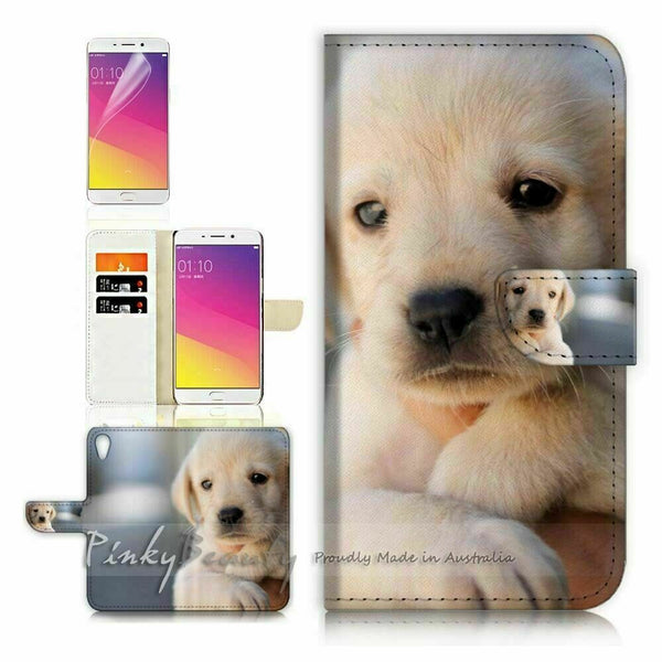 Doggy TPU Phone Wallet Case Cover For Optus Oppo A72 - 21086