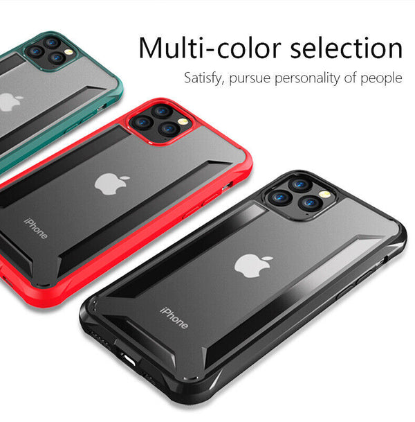 For Apple iPhone 11 Pro Max Scratch-Resistant Hybrid Shock Proof Back Case Cover