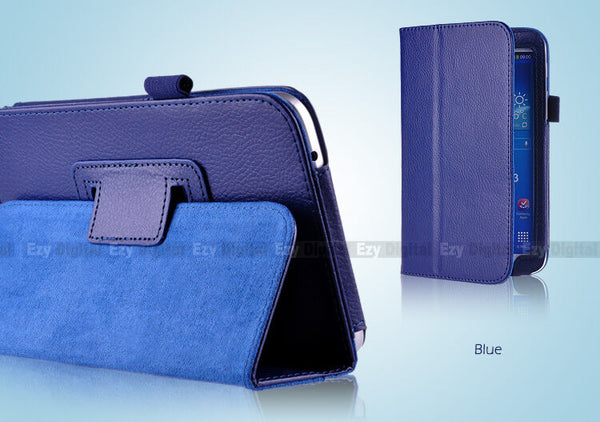 Blue Flip Leather Case Cover For New Samsung Galaxy Tab A  8.0" T350