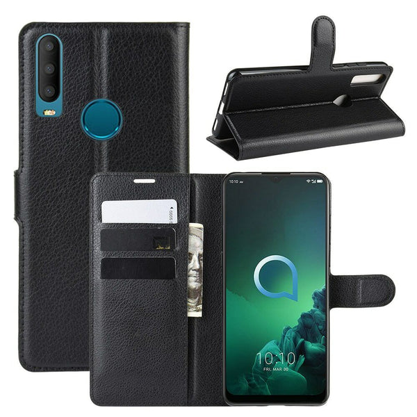 For Alcatel 1/1B /1V /3 2019/1V 2020/1S 2021 Premium PU Leather Wallet Flip Phone Case Cover