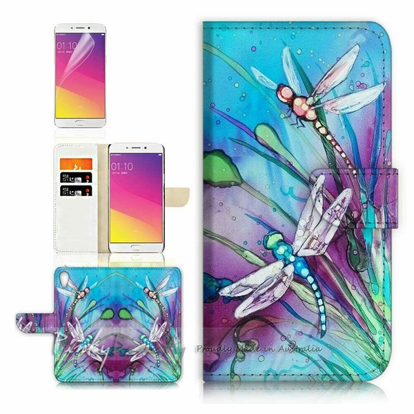 Dragonfly TPU Phone Wallet Case Cover For Oppo Find X5 - 21094