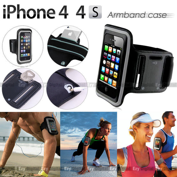 BLACK Running GYM Armband Case For Apple iPhone 4 4S iPhone 3 3G