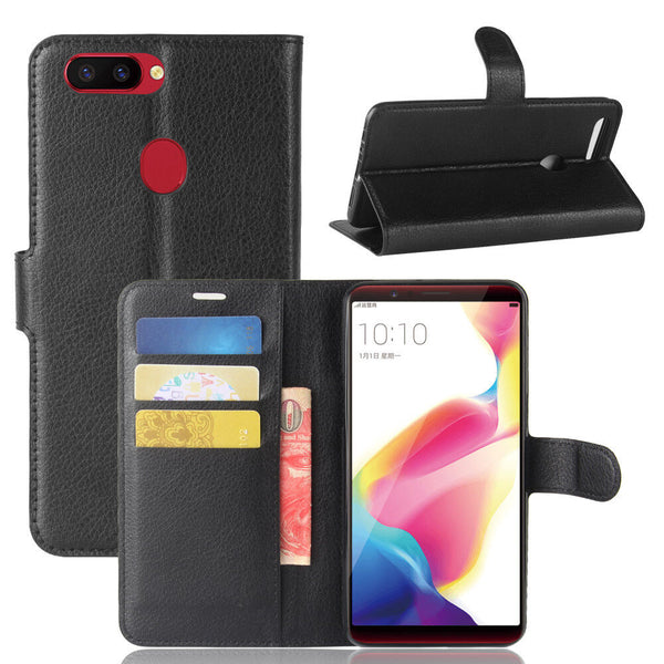 For Oppo A76  Premium Leather Wallet Flip Case