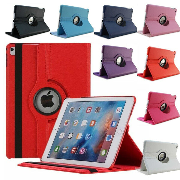 360 Rotate Leather Case Cover For Apple iPad 6 Gen 9.7"