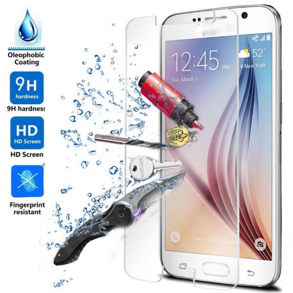 2 PACK x Tempered Glass Film Screen Protector for Samsung Galaxy S7 S6 S5 S4 S3