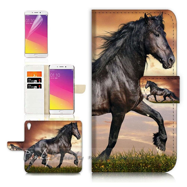 Horse TPU Phone Wallet Case Cover For Motorola Moto E7 2020 - 21150