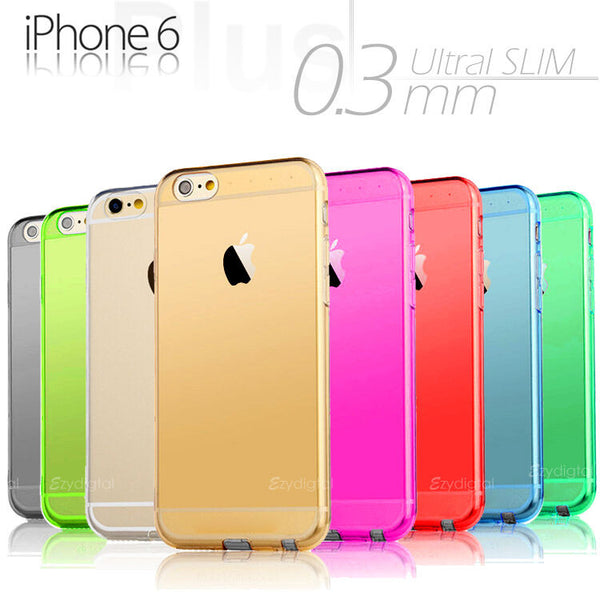 Ultra Slim 0.3mm Crystal Gel case cover For Apple iPhone 6 6S & iPhone 6 6S Plus