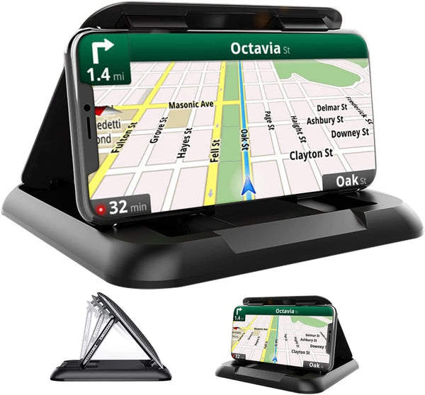 Anti-Slip Silicone Pad Mat Vehicle GPS Dashboard Mount Compatible All Smartphone