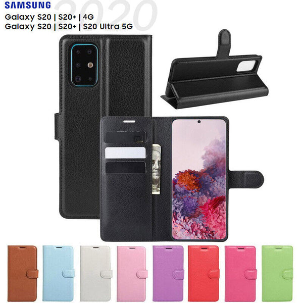 For Samsung Galaxy S21 Ultra S21+ S20+ 5G Premium Leather Wallet TPU Case Cover