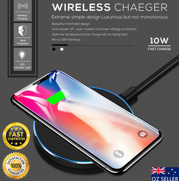 Wireless Charger Qi Fast Charging Receiver For Samsung Galaxy S21 S22 S23 Ultra