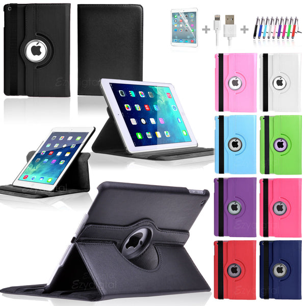 360°Rotating Smart Flip Leather Case Cover for New iPad 5 iPad Air