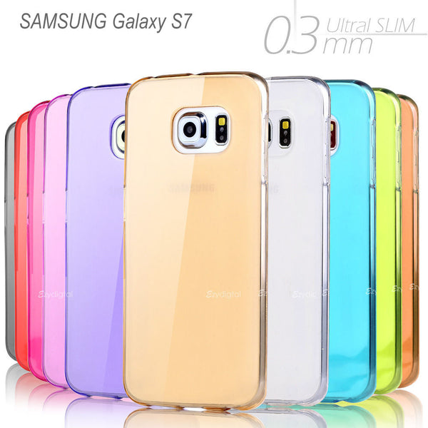 Ultra Slim High Gloss Frosted Crystal Gel case cover  -- Samsung S7 Edge S8 Plus