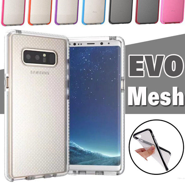 For Samsung Galaxy Note 8 - TPU Frame Bumper Case Shockproof Evo Mesh Cover