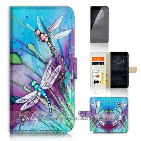 Dragonfly Wallet Case Cover For Nokia 2.2 / 2.3/ 3.2 / 4.2 / 1.3 / 5.3 - 21094