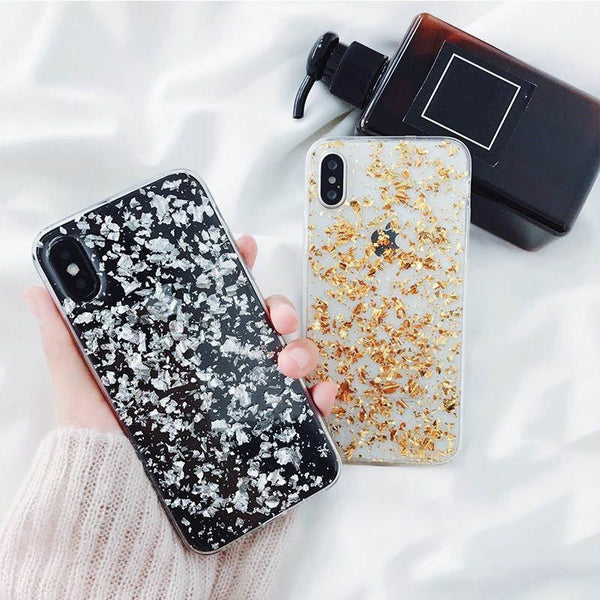 For Apple iPhone XR & XS Max Bling Glitter Sparkle Foil Soft TPU Gel case cover