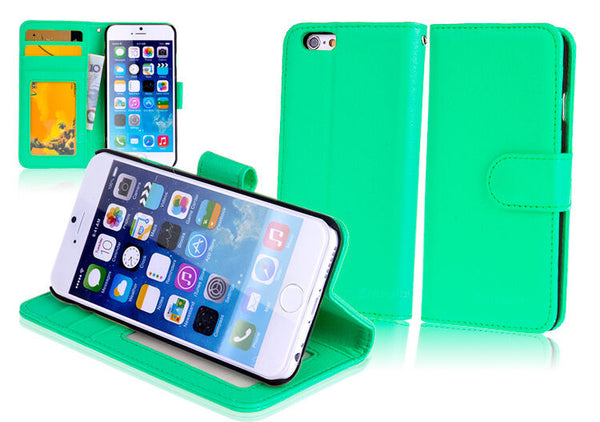 CYAN Premium New Wallet Leather Case Cover For 5.5" iPhone 6 Plus