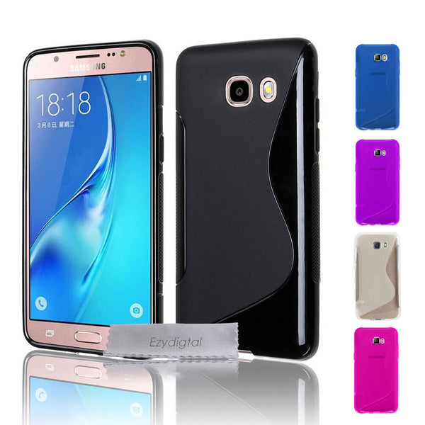 S CURVED GEL CASE FOR SAMSUNG GALAXY J2 J5 J7 PRIME & PRO + Screen Protector