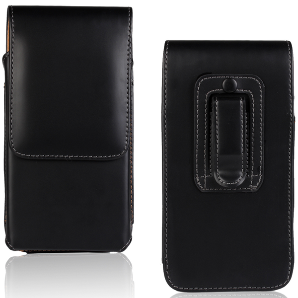 For Nokia 6 / 6.1 (2018) Luxury Universal Vertical Belt Clip Leather Pouch Case