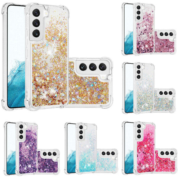 For Samsung Galaxy A34 5G Moving Liquid Quicksand Dual Layer Cover Case