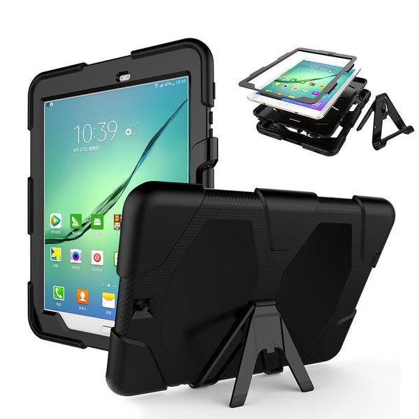 For Samsung Galaxy Tab S2 S3 S4 Dual Heavy Duty Shockproof Kickstand Case Cover