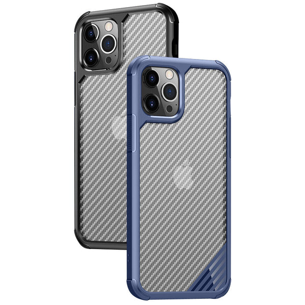 For Apple iPhone 13 Pro Max Shockproof Carbon Design Slim Hybird case cover