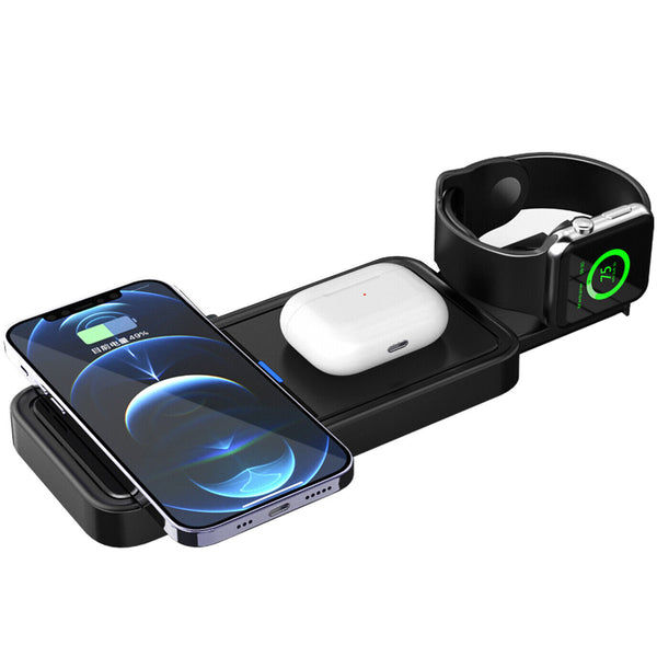 3 in 1 Fast Wireless Charging Station for Apple iPhone, Apple iWatch and Airpods