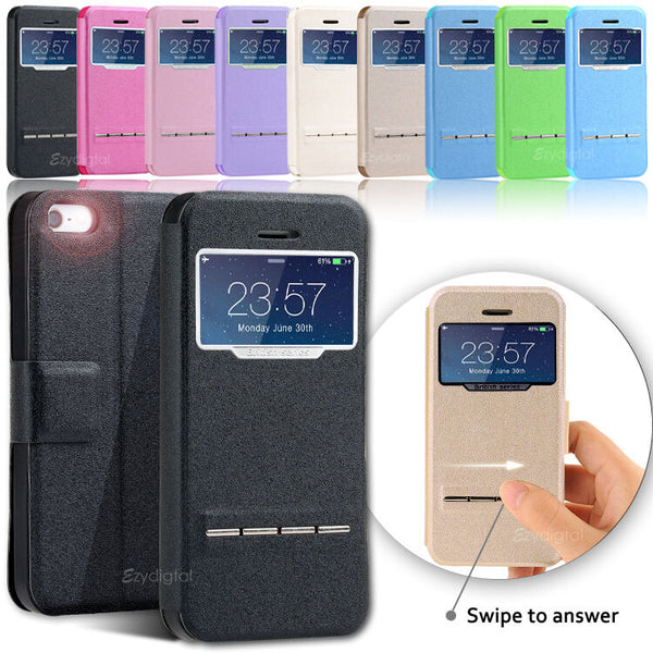 New Flip Slim Swipe Case Cover for iPhone 5 5S