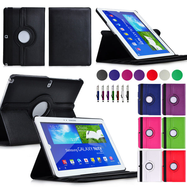 360°Rotating Case Cover for Samsung Galaxy Note 10.1 2014 Edition P600 P601 P605