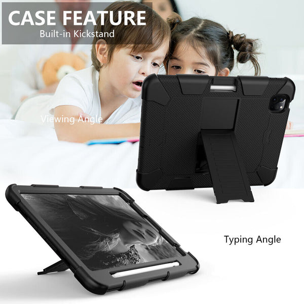 For Apple iPad Air 4/ 5th Heavy Duty Pencil Holder Kickstand Survivor Case Cover