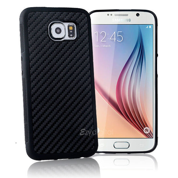 Shockproof Tough Carbon Fiber Design Case For Samsung Galaxy S8 S9 Plus & Note 9