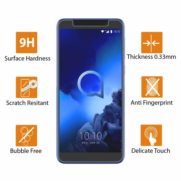 2 PACK Premium Tempered Glass Screen Protector For ZTE A31 PLUS