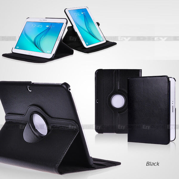 Black 360°Rotating Flip case cover For Samsung Galaxy Tab A 9.7"  T550