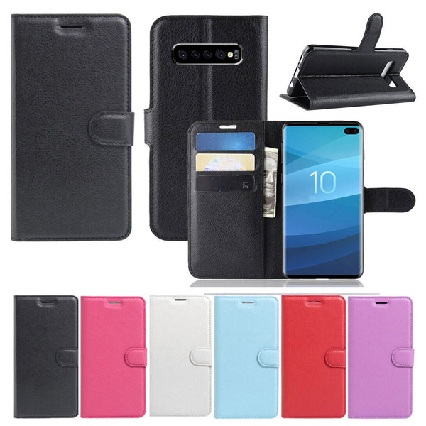 For Telstra Samsung Galaxy S10 5G Premium PU Leather Wallet Flip Case Cover OZ