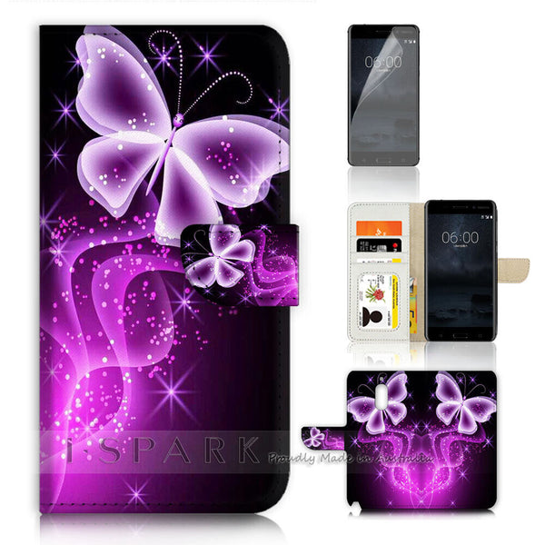 Butterfly Wallet Case Cover For Nokia 2.2 / 2.3/ 3.2 / 4.2 / 1.3 / 5.3 - 31044