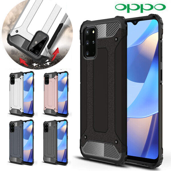 For Oppo A54S A16 A16S Deluxe SHOCK-ABSORBERS Hybrid Dual layer Case TPU Shock Proof Cover